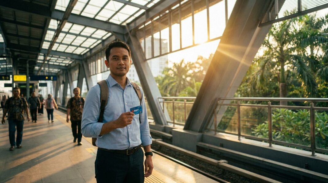 Komuter Jakarta naik KRL dari Stasiun Parung Panjang menuju Tanah Abang — panduan rute dan biaya harian 2026