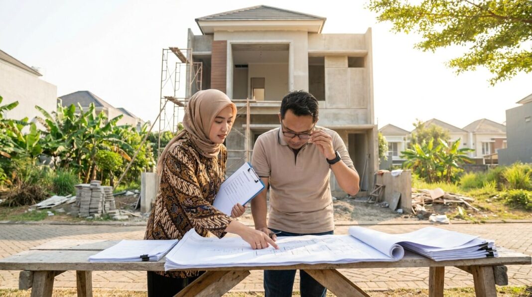 due-diligence-properti-sebelum-beli Calon pembeli rumah melakukan pengecekan dokumen dan inspeksi fisik properti sebelum transaksi di Indonesia