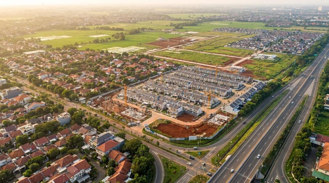 Grafik kenaikan harga properti di kawasan pinggiran Jakarta Bekasi Tangerang Bogor 2026