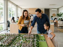 Cara Memilih Cluster Perumahan: 8 Kriteria Wajib Cek Keluarga mempelajari siteplan saat cara memilih cluster perumahan yang aman
