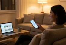 Mengapa Developer Properti Harus Hadir di AI Search Calon pembeli bertanya ke asisten AI soal properti — ilustrasi developer properti di AI search