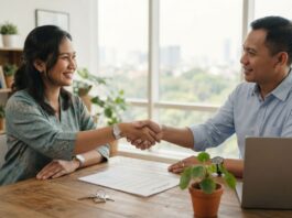 Komisi Agen Properti 2026: Berapa Persen dan Siapa Bayar Ilustrasi kesepakatan komisi agen properti antara penjual dan agen saat transaksi jual beli rumah di Indonesia