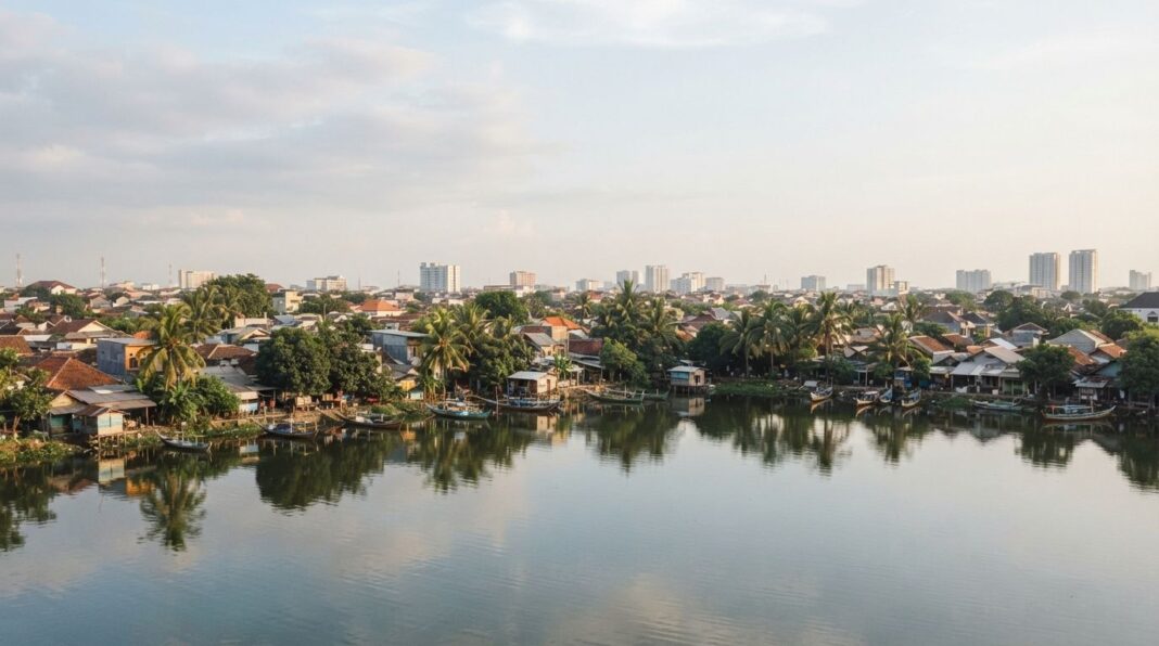 properti-cipondoh-2026 Properti Cipondoh 2026 dengan pemandangan Situ Cipondoh dan permukiman padat Kecamatan Cipondoh di Kota Tangerang